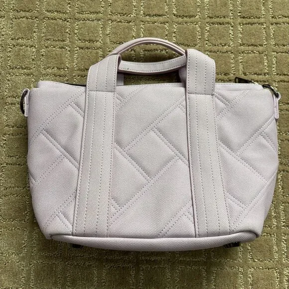 lug Quilted Light Pink Crossbody Tote with Removable Strap - Picture 3 of 9